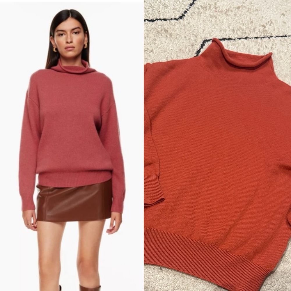 Wilfred montpellier turtleneck s Terracotta Knit Turtleneck